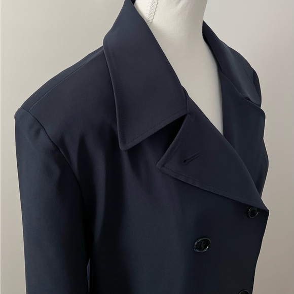 L.L. Bean Navy Blue Fully Lined Button Coat Size M - Picture 5 of 8